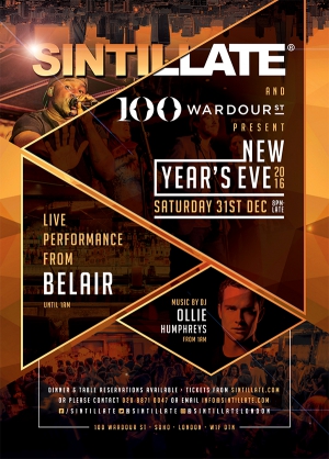 Join SINTILLATE for the biggest party of the year