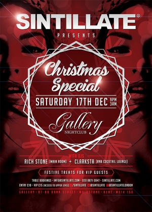 SINTILLATE Presents Christmas Special at Gallery