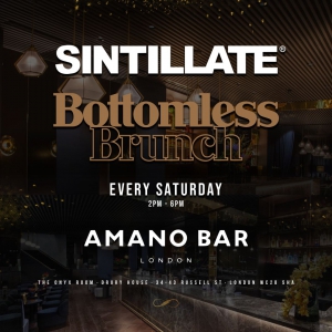 SINTILLATE Bottomless Brunch at Amano Bar London